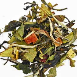 Thé blanc et vert litchi pêche