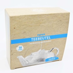 Sachets de thé à remplir avec ficelle 50pce