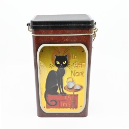 Boîte café/thé chat noir