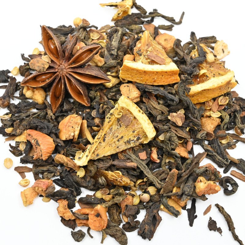 Thé noir Pu erh orange épices