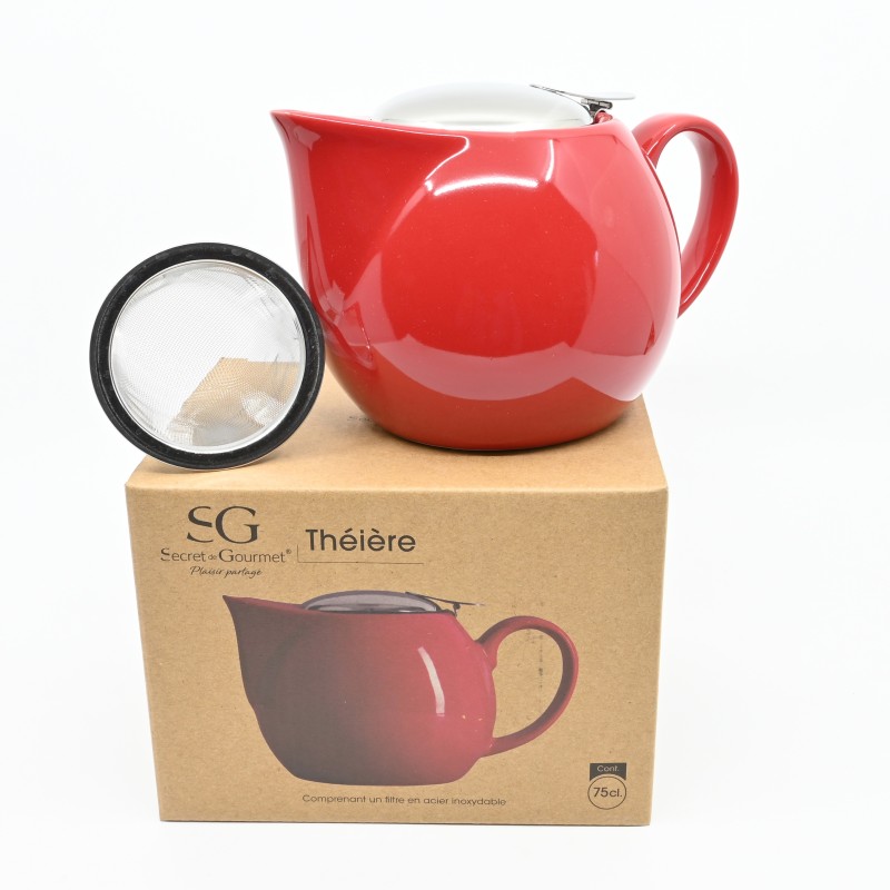 Théière rouge 750ml
