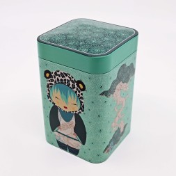 Boîte à thé fille léopard 100gr