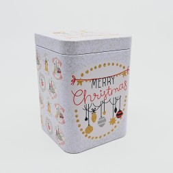 Boîte à thé carré Merry Christmas 100g